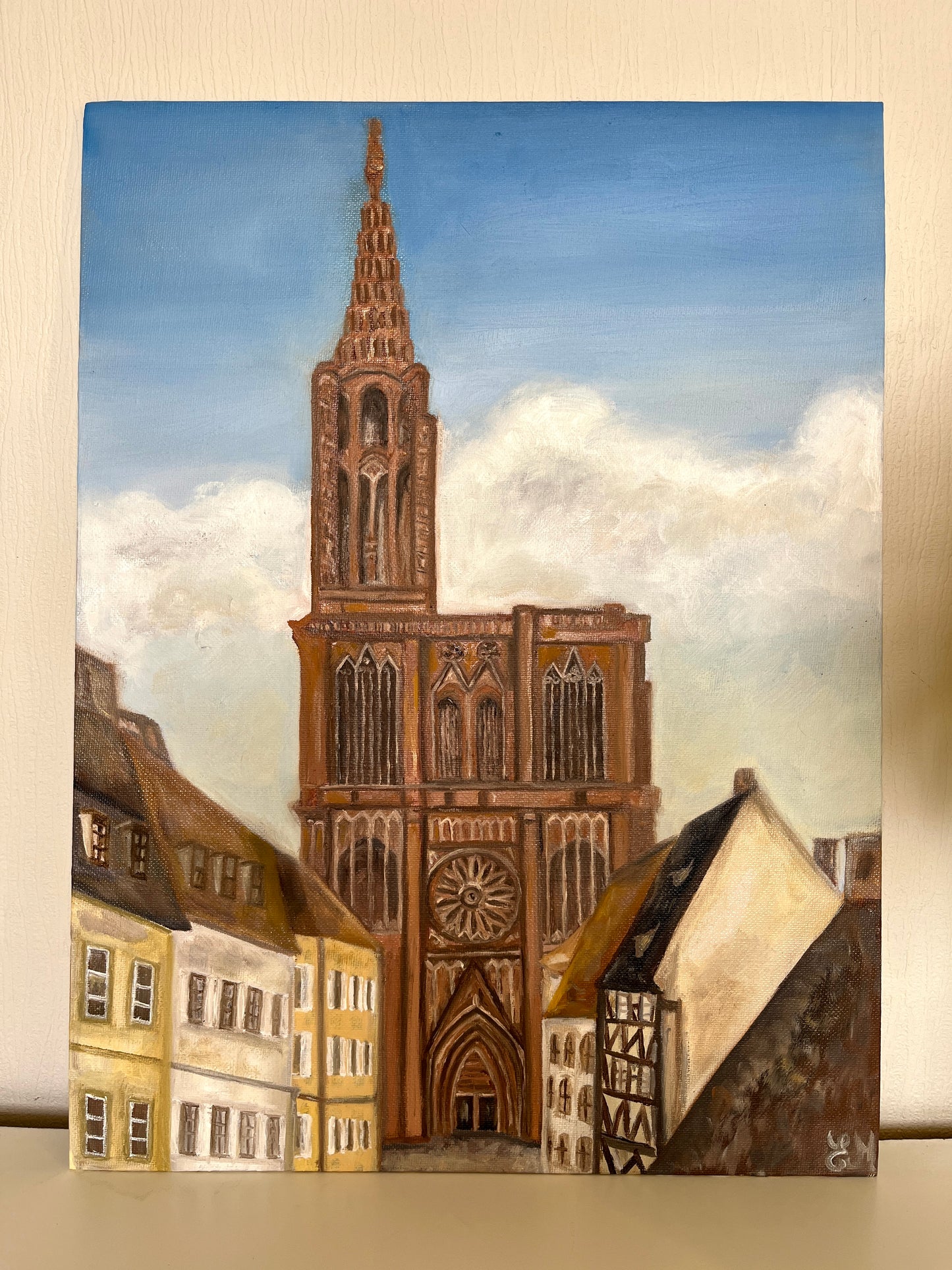 Tableau la cathédrale Notre-Dame de Strasbourg