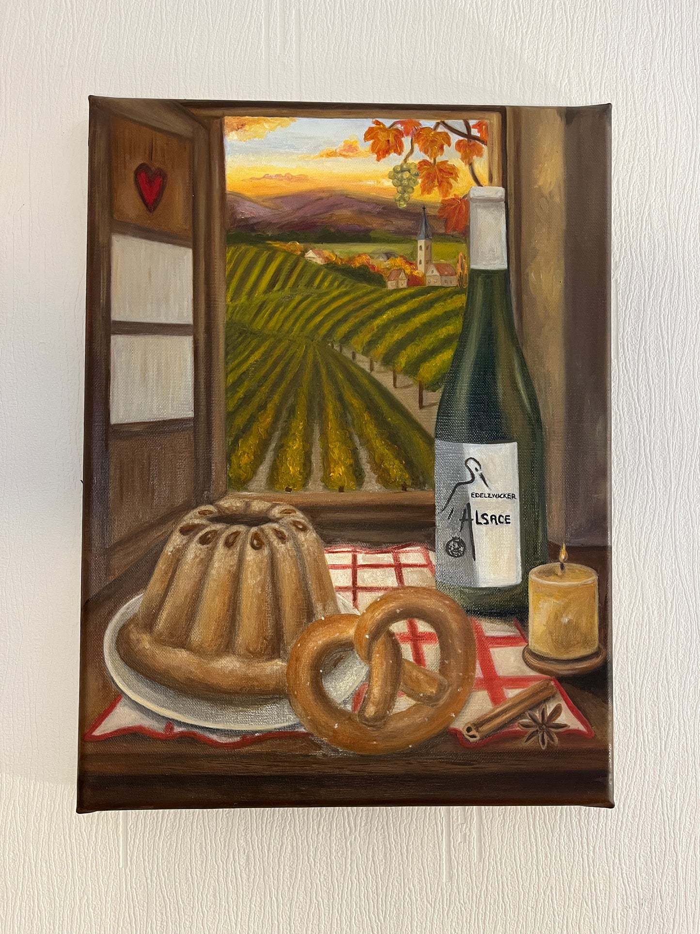 Tableau Les délices d'un soir d'automne en Alsace