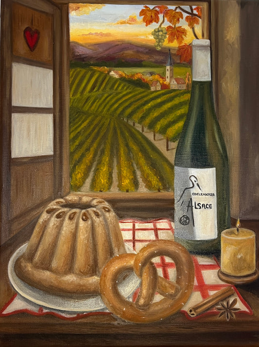 Tableau Les délices d'un soir d'automne en Alsace