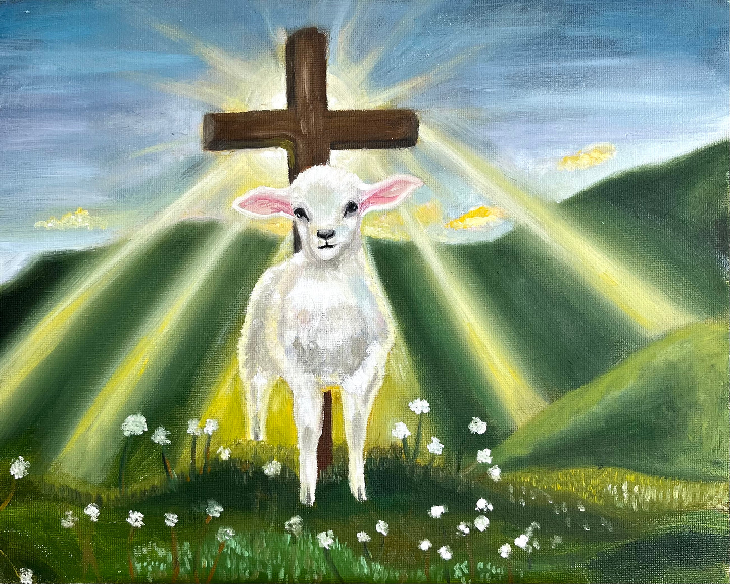Tableau l'Agneau glorieux