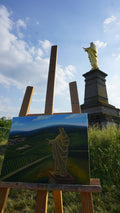 Le Christ veillant sur le vignoble alsacien