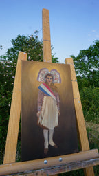 Portrait de mon arrière grand-mère en costume traditionel