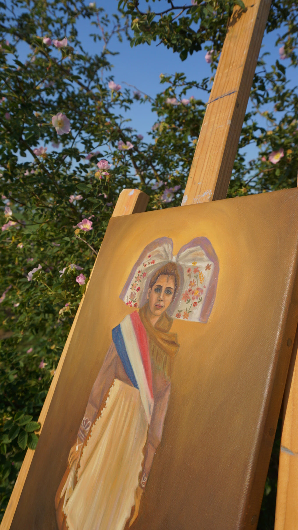 Portrait de mon arrière grand-mère en costume traditionel