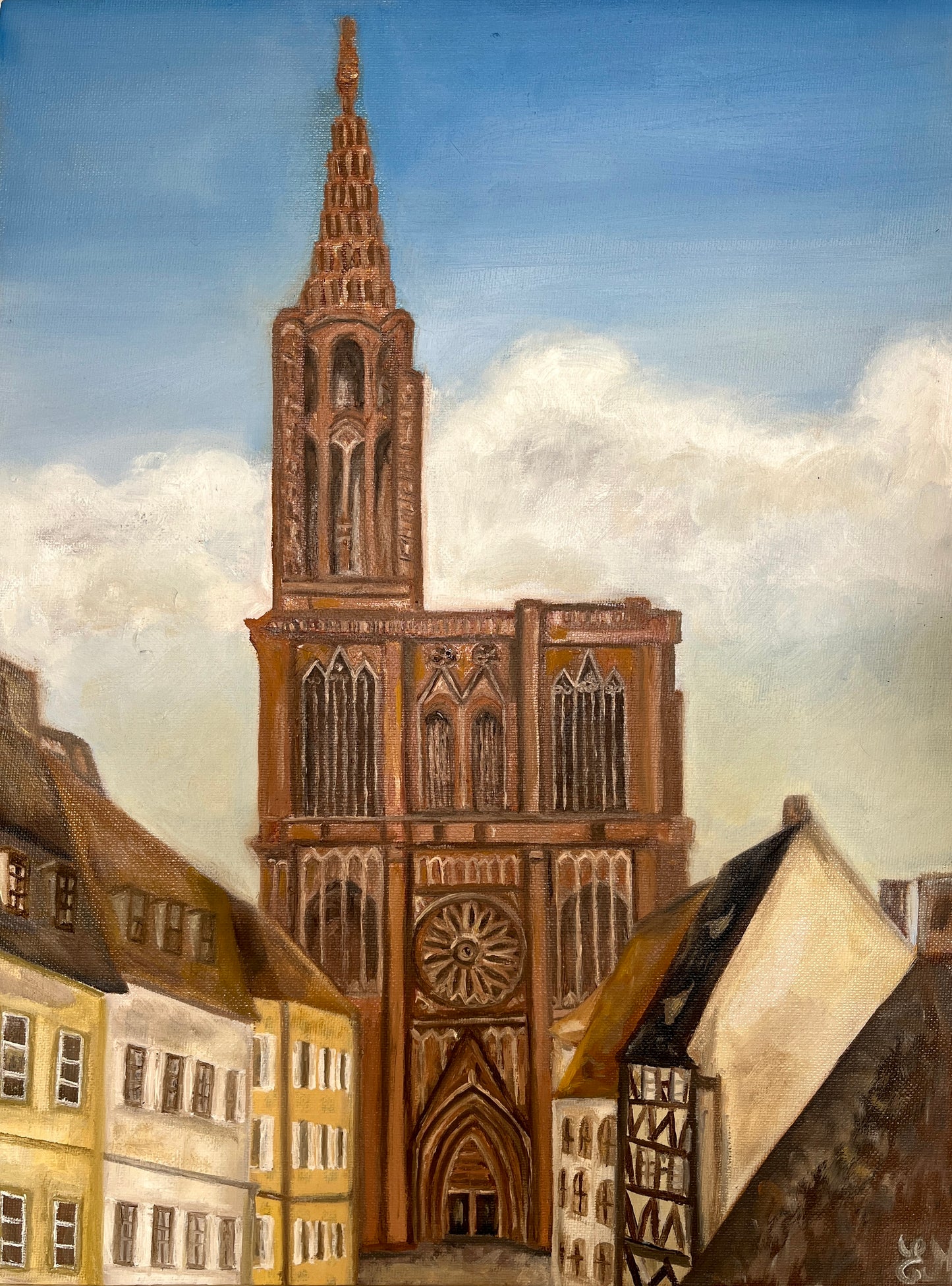 Tableau la cathédrale Notre-Dame de Strasbourg