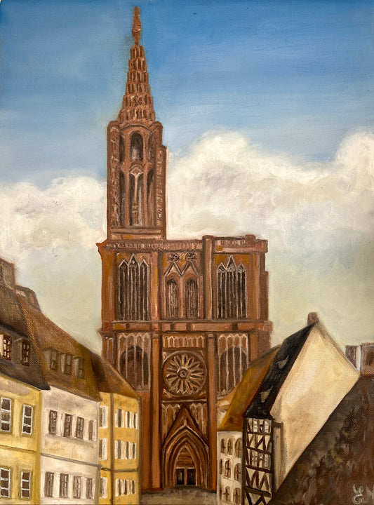 Tableau la cathédrale Notre-Dame de Strasbourg