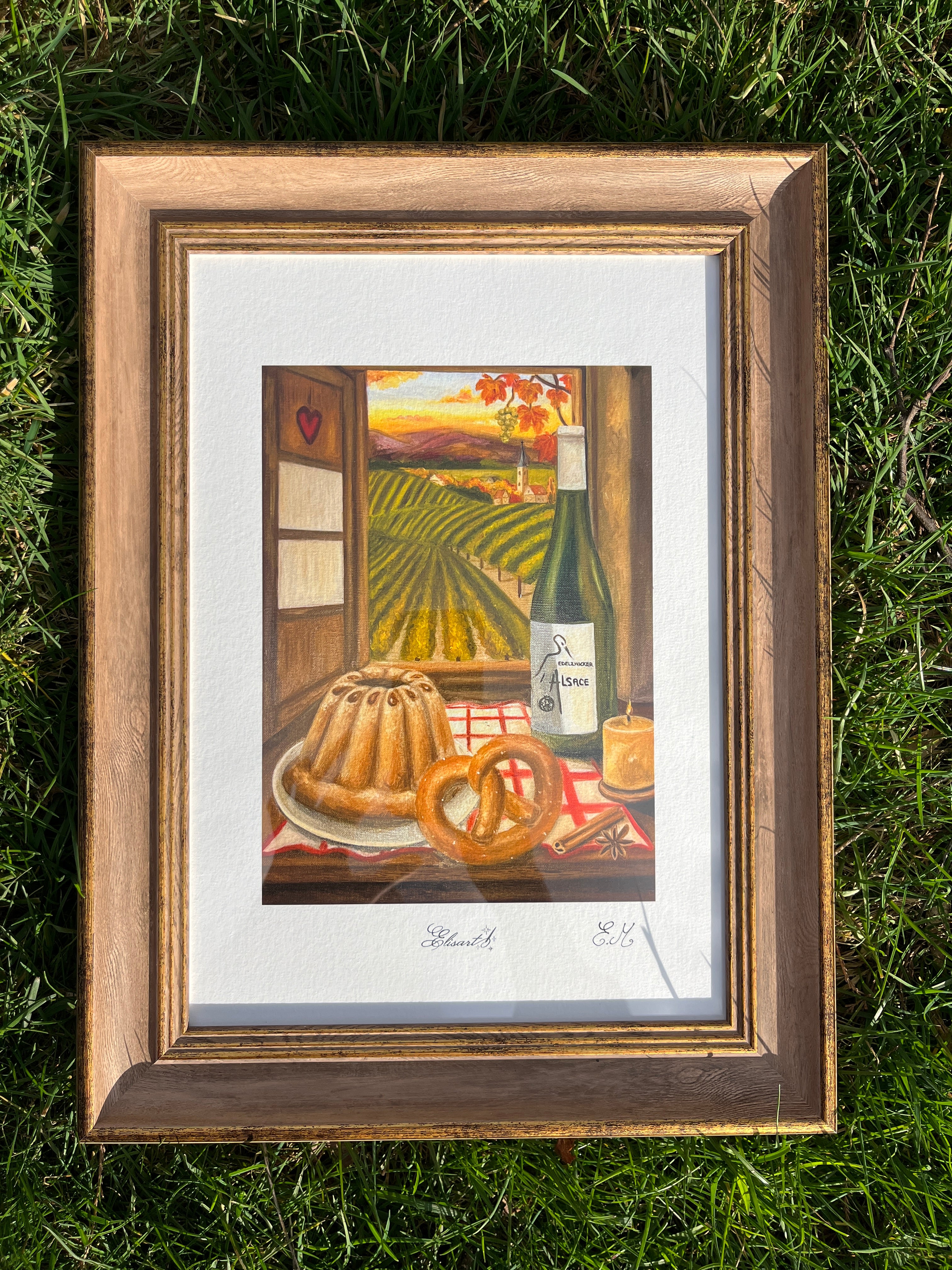 Print d'art Les délices d'un soir d'automne en Alsace