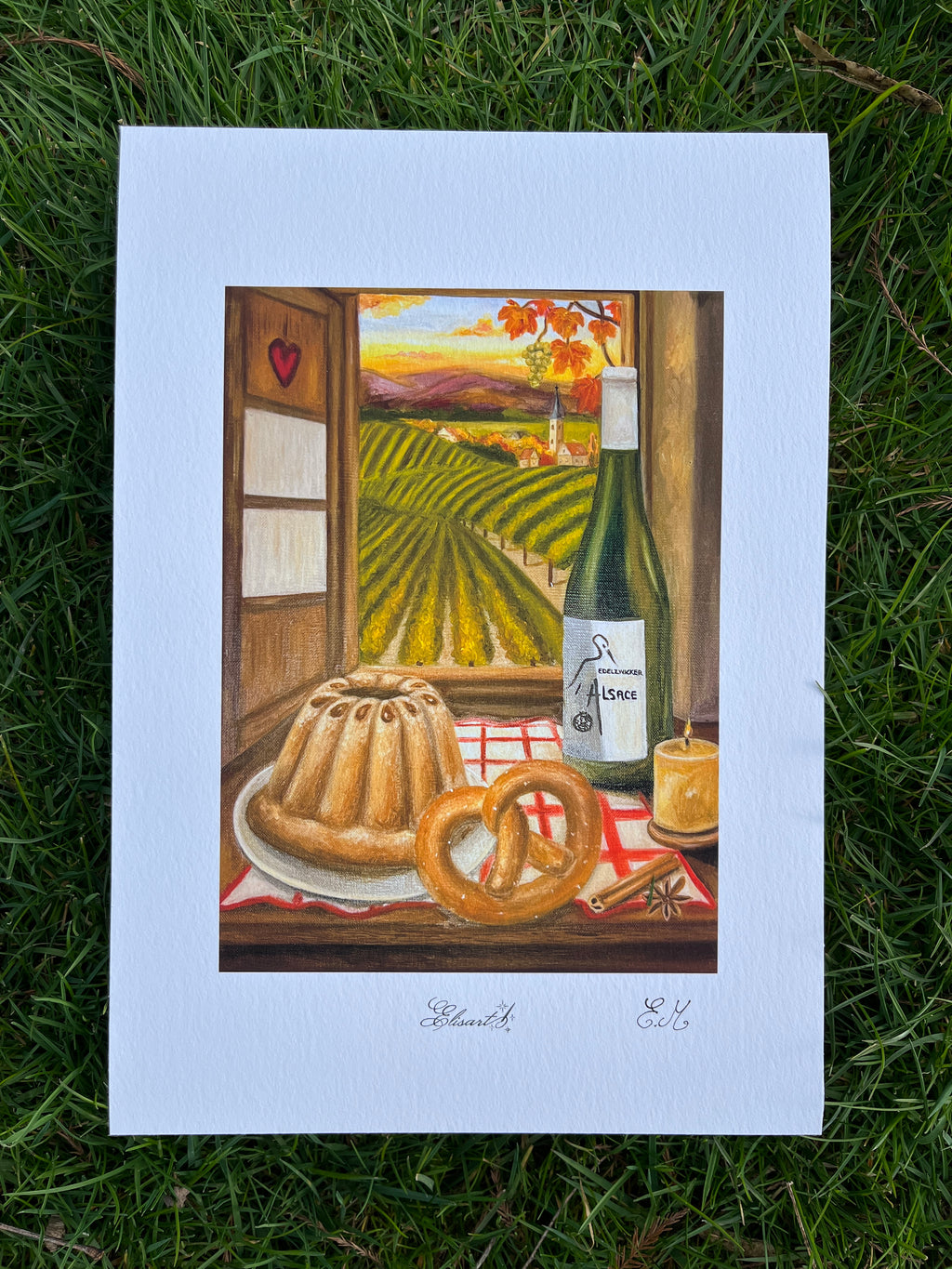 Print d'art Les délices d'un soir d'automne en Alsace