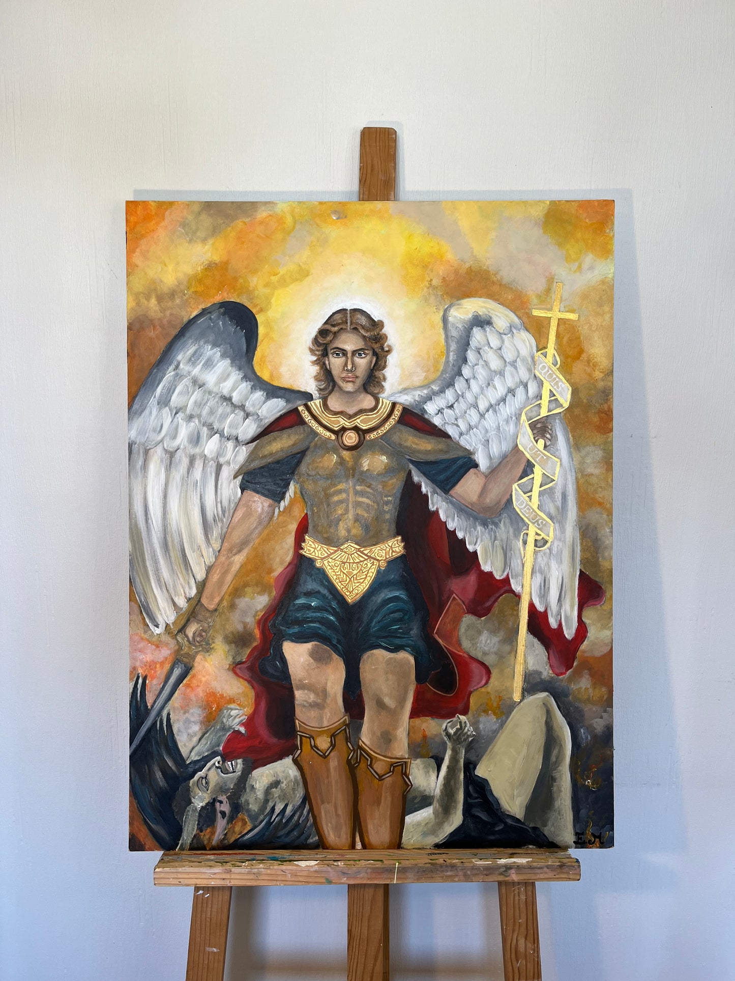 Tableau Saint Michel Archange terrassant le démon