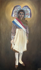 Portrait de mon arrière grand-mère en costume traditionel