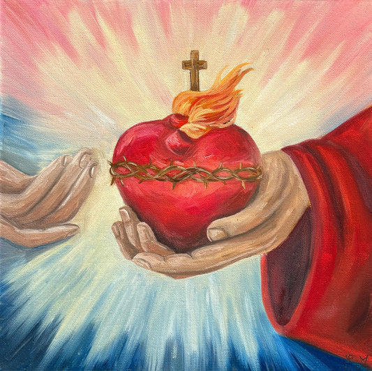 Tableau Lumière du Cœur Divin